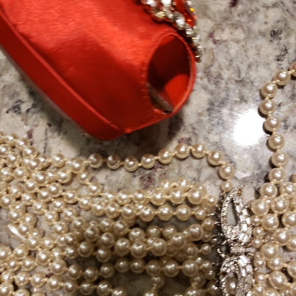 Red Rhinestone Heels - Picture 6 of 8